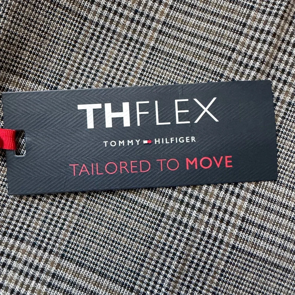 Tommy Hilfiger TH Flex Tate Black/Gray Dress Pants, 40W x 30L